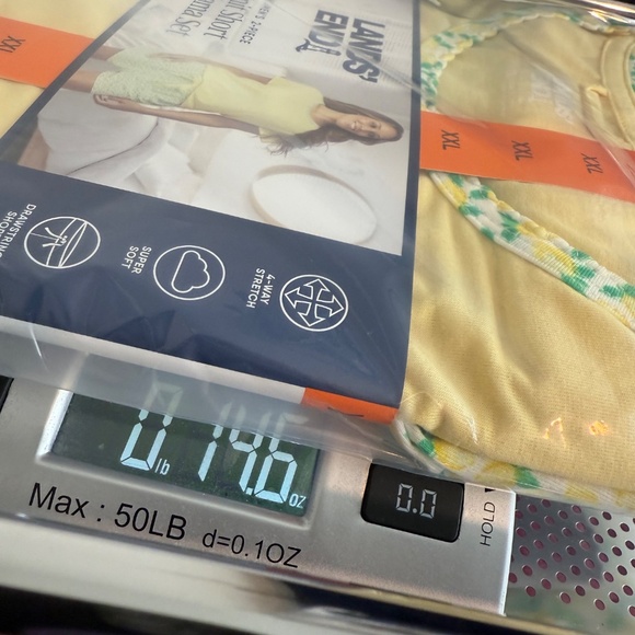 Lands End Knit Short Pajama Set Women XXL NEW Yellow Floral 2 Piece Soft Stretch - Picture 7 of 7